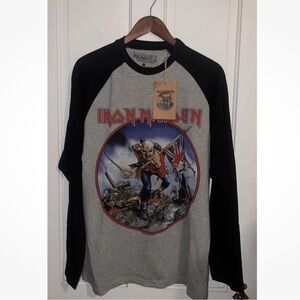 New IRON MAIDEN Trooper OFFICIAL REMASTERED RARE World Tour Vintage 83 Tee L